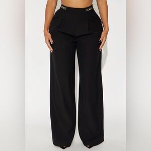 NWT Fashion Nova High Rise Twill Rigid Trouser Pant 3X Tall 33” Inseam Aleah